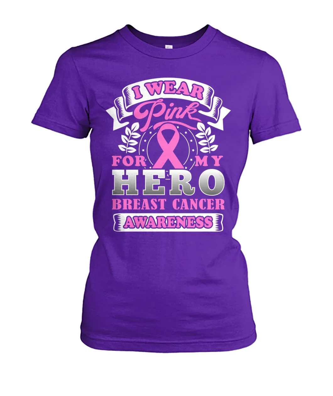 I Wear Pink for My Hero Shirts and Long Sleeves