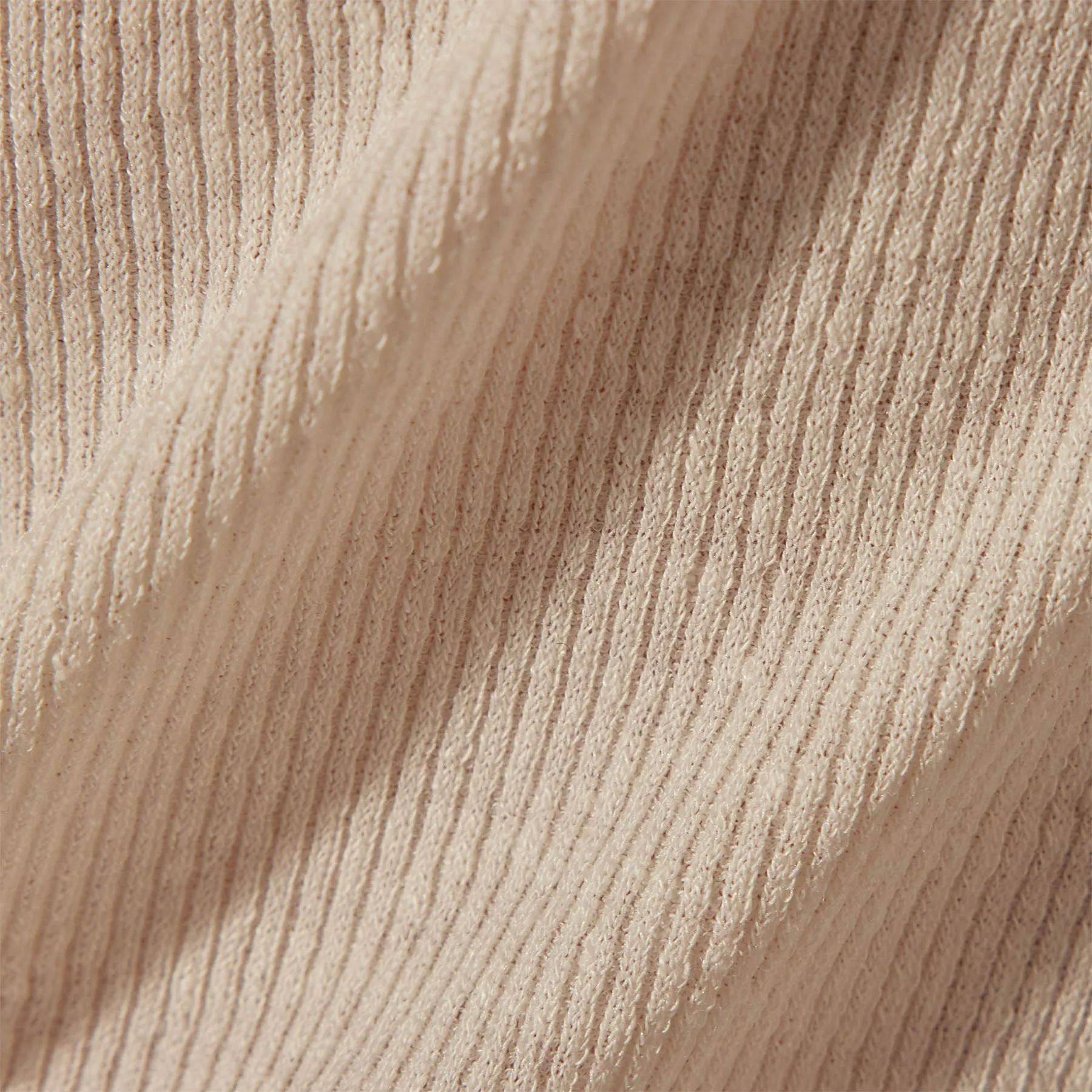 Stretch Linen Ribbed Dress - White/Black